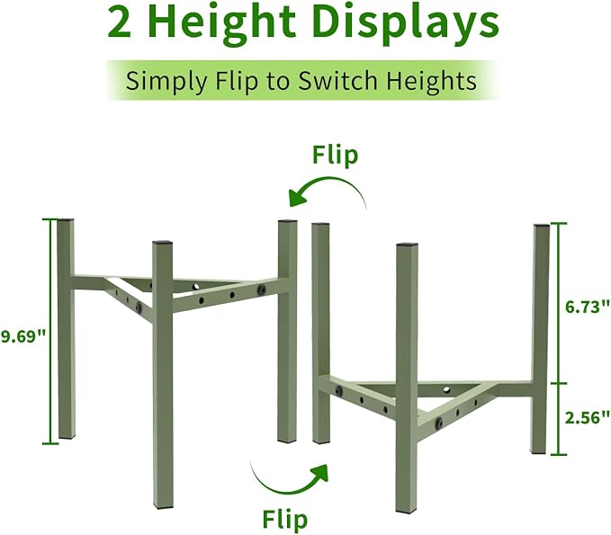 Aripark Plant Stand Indoor Adjustable, Metal Modern Small Plant Stands - Image 3