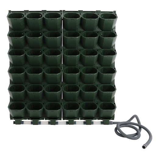 Self Watering Planters with Timer and Rain Sensor, 36-Pocket Wall Mounted - Image 2