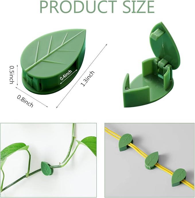 60 Pcs Plant Climbing Wall Fixture Clips Self-Adhesive Hook Vines Traction - Image 2
