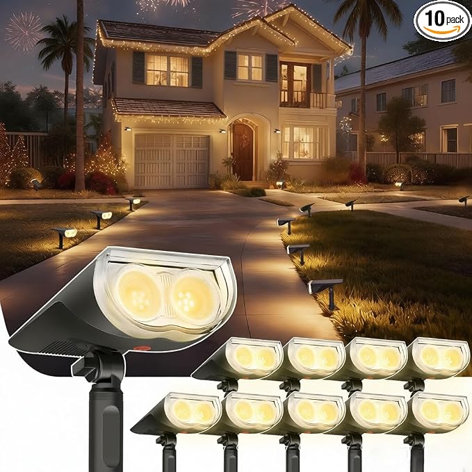 Linkind Solar Lights Outdoor StarRayS, Bright Solar Spot Lights Outdoor by Linkind