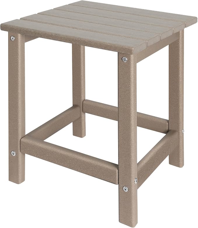 Outdoor Side Tables Adirondack, HDPE Small Table by GARDENSTAR