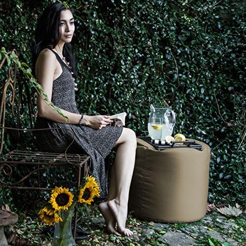 Jaxx Spring Indoor/Outdoor Bean Bag Pouf Ottoman - Image 8