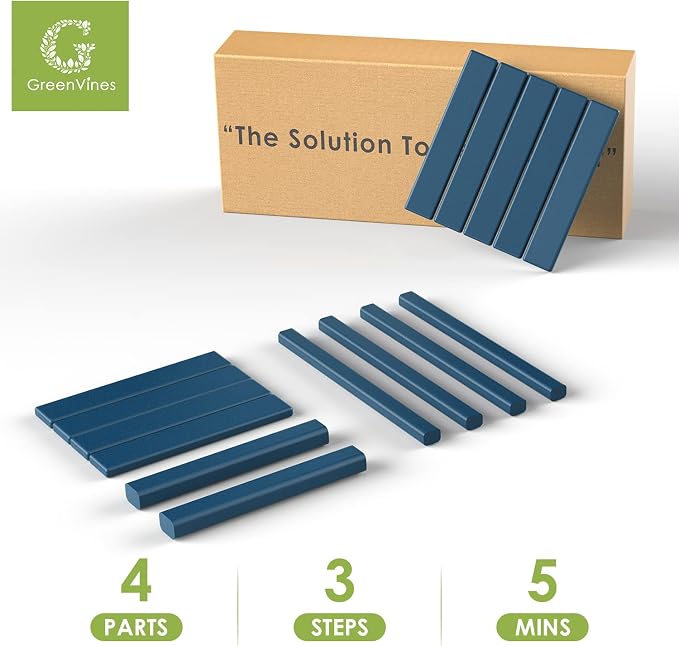 GREENVINES Adirondack-Outdoor-Side-Table | Set of 4 | 14 x 13 Inches | HDPE - Image 8
