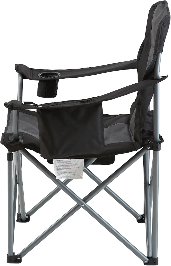 VEVOR Oversized Camping Folding Chair, Portable Heavy Duty Outdoor Quad Lumbar - Image 10
