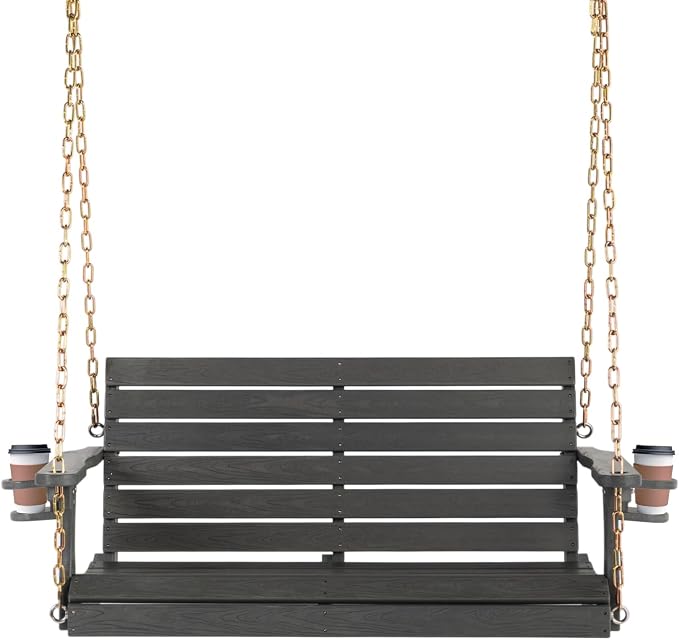 VINGLI Heavy Duty 1600 LBS HDPE Porch Swing Outdoor by VINGLI