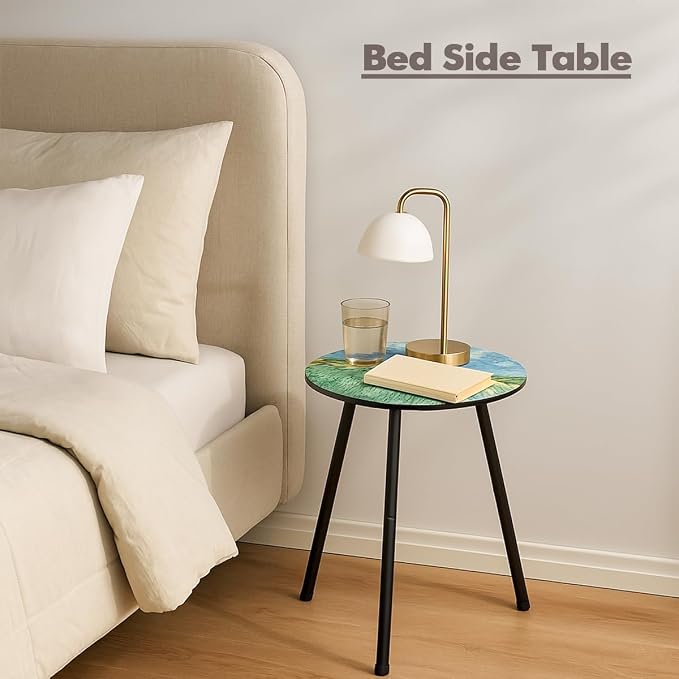 Outdoor Side Table 2 pcs Patio Side Tables - Image 8