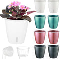 8-Pack 5 Inch Self Watering Pots, Indoor Planter by KvyusFlourish