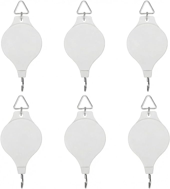 6PCS Retractable Plant Pulley Hanger by HOGXUAE