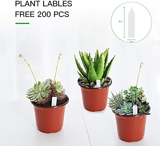 JERIA 200-Pack 4 Inch Plastic Nursery Pots Come - Image 3