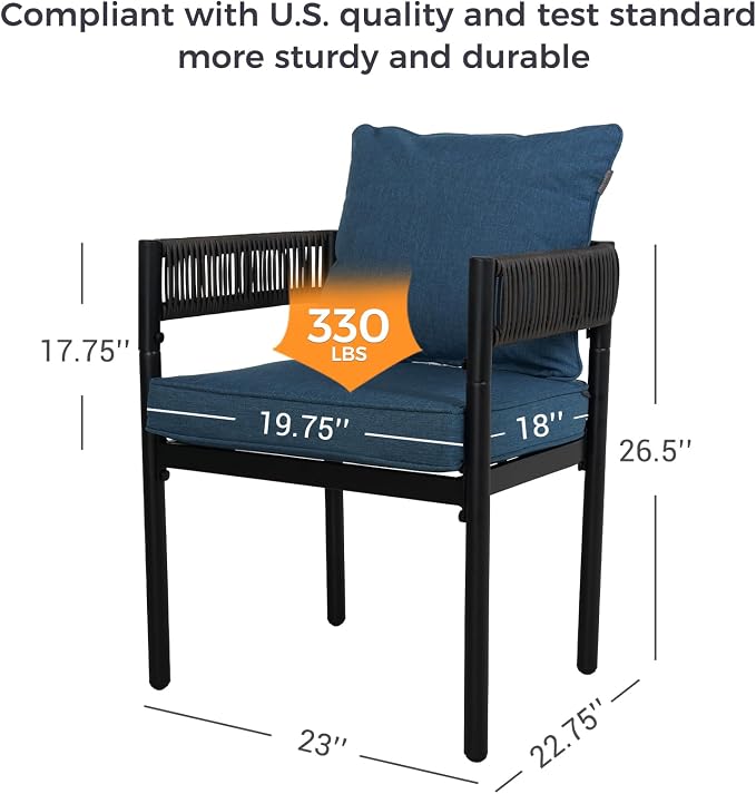 Grand patio 5-Piece Outdoor Dining Set - Image 6