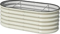 SnugNiture 4x2x1.5ft Raised Garden Bed Outdoor, Oval Raised Garden Bed Kit by snugniture