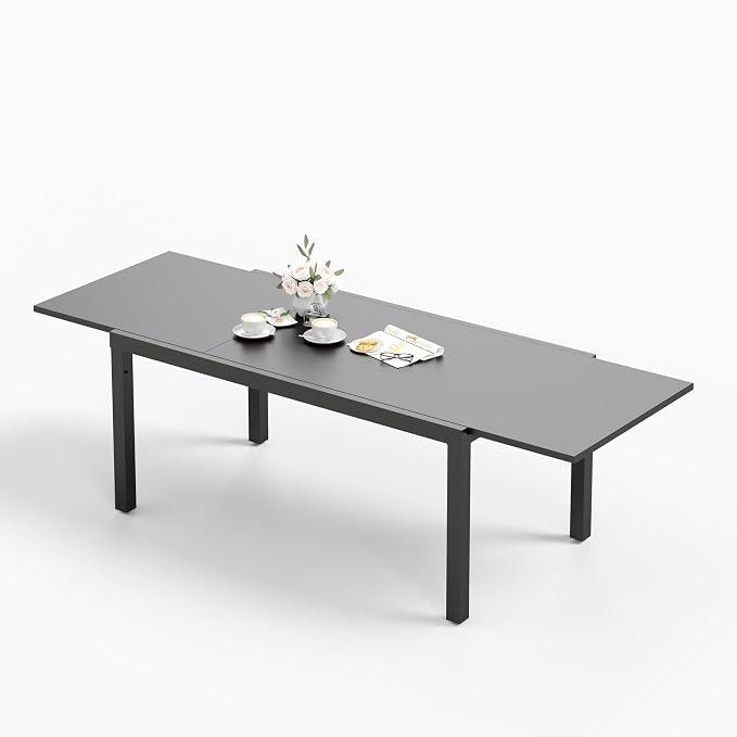 Sophia & William Expandable Patio Dining Table, Extra Large 99.2" L x 35.5" W - Image 8