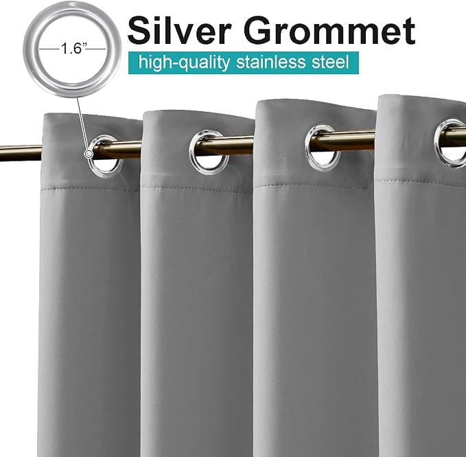 NICETOWN Outdoor Curtain for Patio Waterproof 108" Length Public Divider - Image 2