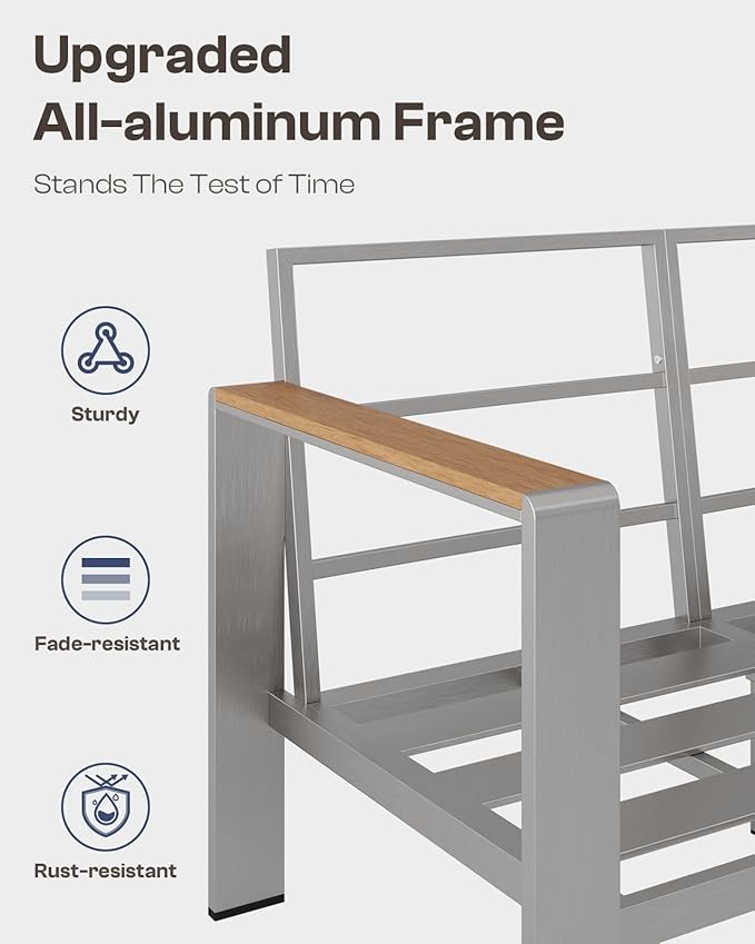 Aluminum Outdoor Patio Furniture Set - Image 3