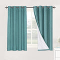 H.VERSAILTEX Linen Blackout Curtains 54 Inches Long 100% Absolutely Blackout by HVERSAILTEX