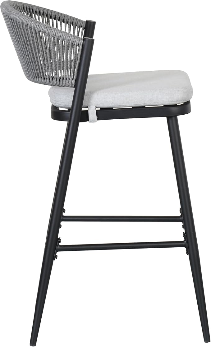 Christopher Knight Home Hearth 30.25" H Patio Barstools Set of 2, Woven Wicker - Image 8