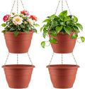 Hanging Planters 10 Inch, Self Watering Hanging Basket by RooTrimmer