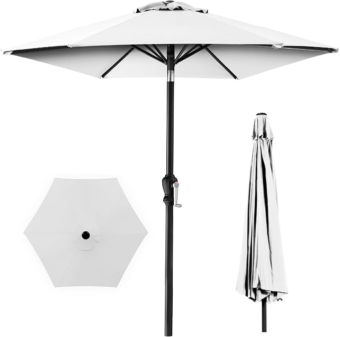 Best Choice Products 10ft Outdoor Table Compatible Steel Polyester Market Patio by BestChoiceProducts