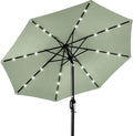 Best Choice Products 10ft Solar Polyester LED Lighted Patio Umbrella w/Tilt by BestChoiceProducts