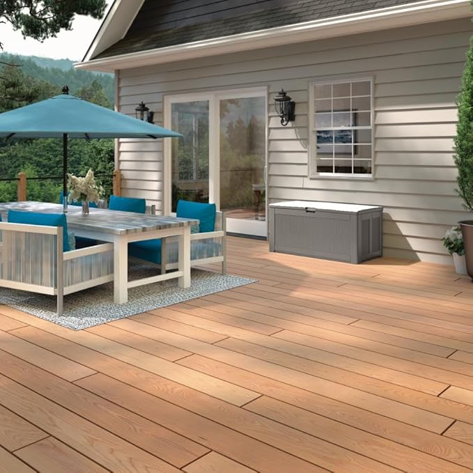 Rubbermaid Extra Large Resin Outdoor Storage Deck Box, Weather Resistant - Image 2