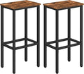 Set of 2 Bar Stools, 29.5" Tall Counter Bar Stools, Kitchen Breakfast Bar Chairs by MAHANCRIS