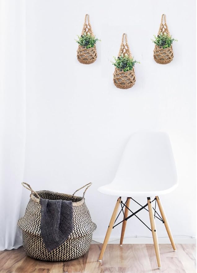 3 Packs Hanging Planters for Indoor Plants up to 4 in., Wall Plant Holder | - Image 4