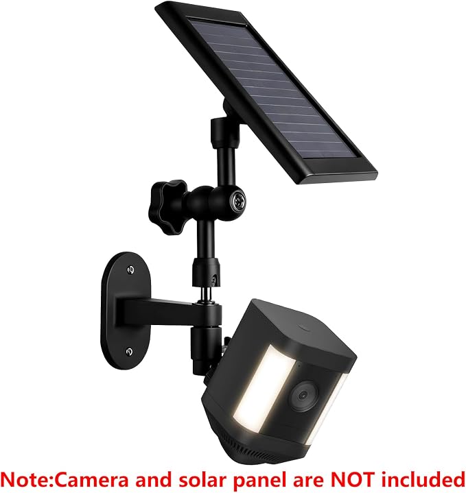 2-in-1 Wall Mount for Solar Panel, Stick Up Cam Battery, Spotlight Cam and - Image 4