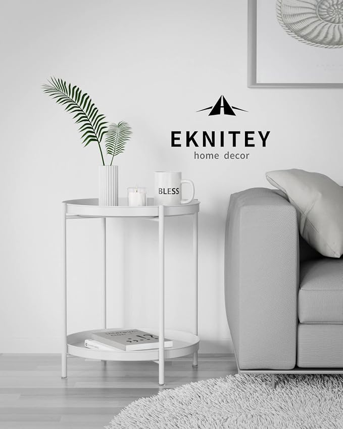 EKNITEY 2 Tier End Table - Image 5
