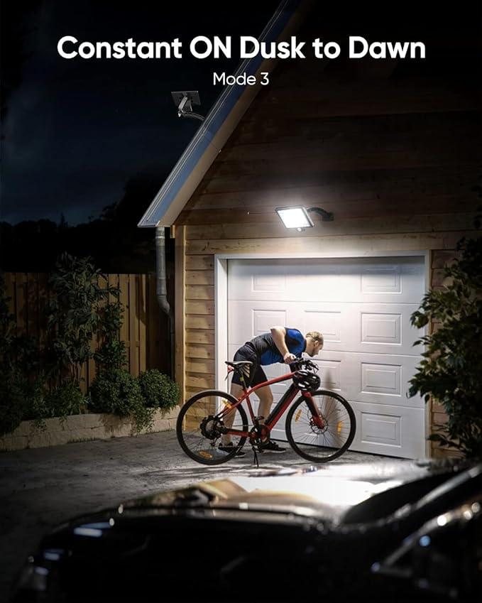JACKYLED Upgraded Solar Flood Lights Outdoor Motion Sensor, 1000 Lumens Dusk to - Image 3