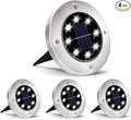 INCX 4.6 inch Solar Lights for Outside, 4 Pack Solar Light Outdoor Waterproof by INCX