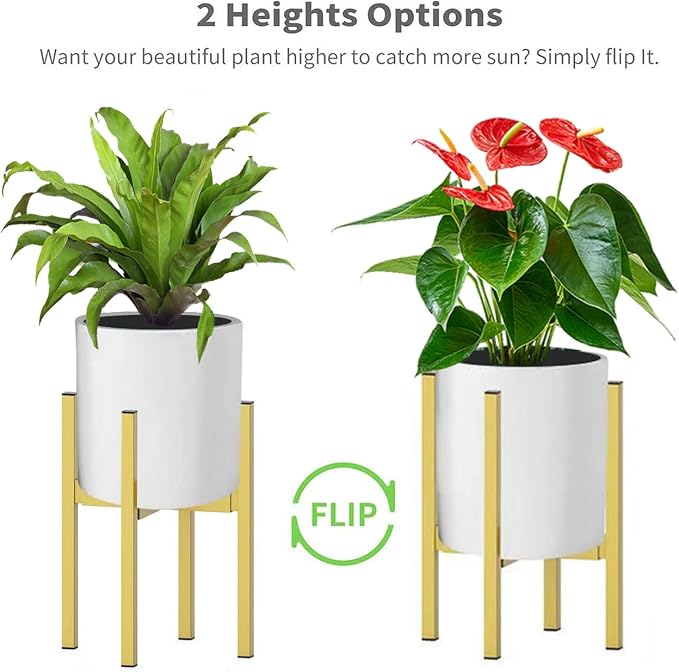 Metal Plant Stand, Adjustable Size Fits 10 12 13 14 15 16 Inches Large Planter - Image 5