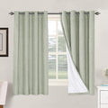 H.VERSAILTEX Linen Blackout Curtains 63 Inches Long 100% Absolutely Blackout by HVERSAILTEX