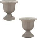 Southern Patio 2 Pack Utopian Urn Planter, Large 14 Inch Outdoor Pot, by SouthernPatio