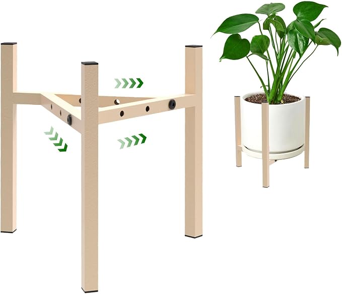 Aripark Plant Stand Indoor Adjustable, Metal Modern Plant Stands, Small Heavy by Airpark