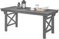 HDPE Outdoor Dining Table, 66.9” Rectangle Patio Dining Table by SeeHill