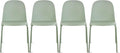 2xhome Modern Stackable Armless Dining Chair | Plastic Shell Seat by 2xhome