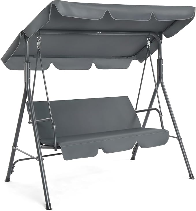VINGLI Heavy Duty 550 LBS Upgraded 2 Person Outdoor Porch Swing by VINGLI