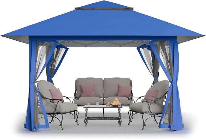 CROWN SHADES 13x13 Pop Up Gazebo, Canopy Tent, Gazebos on Clearance by CrownShades