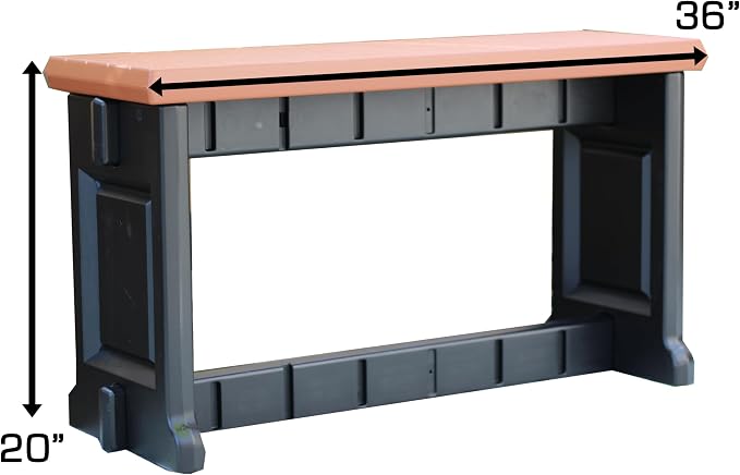 Bench, 2 Pack - Proudly Made in The USA, Click and Lock Hardware-Free Assembly - Image 2