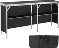 VEVOR Extra Long Folding Portable Bar Tradeshow Podium Table by VEVOR