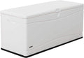LIFETIME Outdoor Storage Deck Box, 130 Gallon, Arctic White, UV-Protected by Lifetime