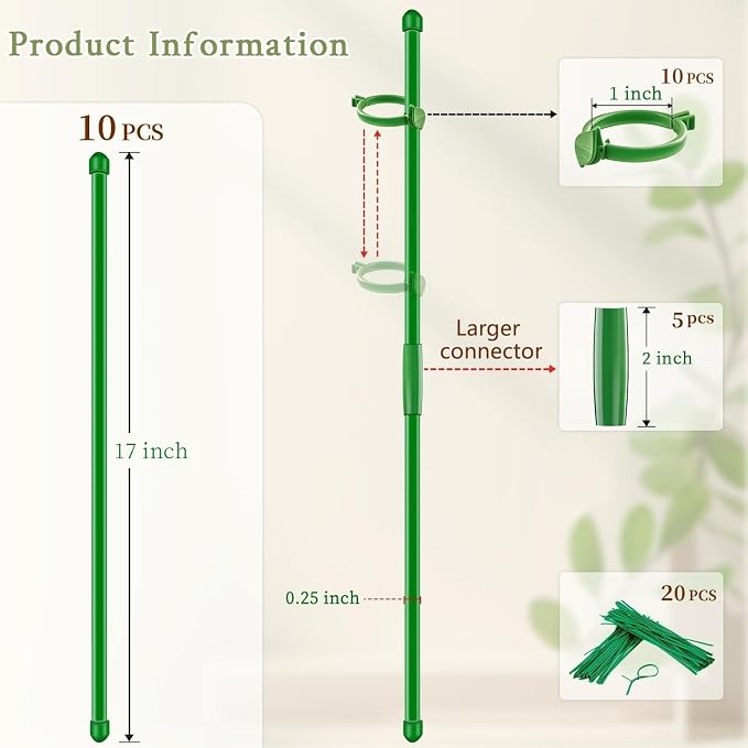 Plant Stakes 17 inch SupKing Support Stick Orchid Stakes - Image 2