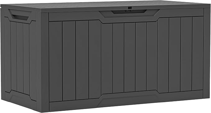 YITAHOME 100 Gallon Resin Deck Box, Weather Resistant Outdoor Storage Box by YITAHOME