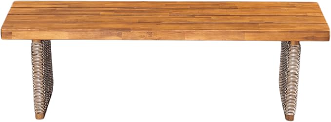 Christopher Knight Home Pasco Acacia Wood Outdoor Dining Table Set - Image 7