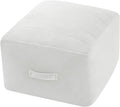MeMoreCool Square Stuffed Pouf Ottoman Foot Rest, Floor Pouf Foot Stool by MeMoreCool