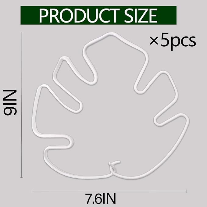 White Monstera Plant Stem Support - Image 5