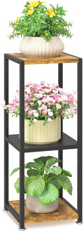 LASZOLA Black 3 Tiered Wood Plant Stand Indoor by LASZOLA
