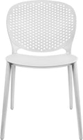 2xhome Patio Dining Chair | Modern Stackable Outdoor Pool Side Chair | Weather by 2xhome
