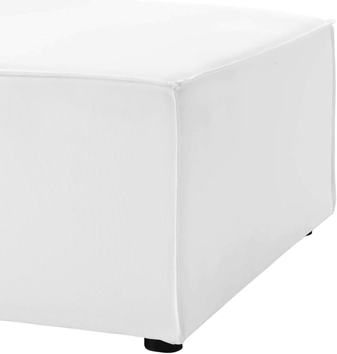 Modway EEI-4209-WHI Saybrook Patio Armless Chair in White 29.5 x 34.5 x 25.5 - Image 6