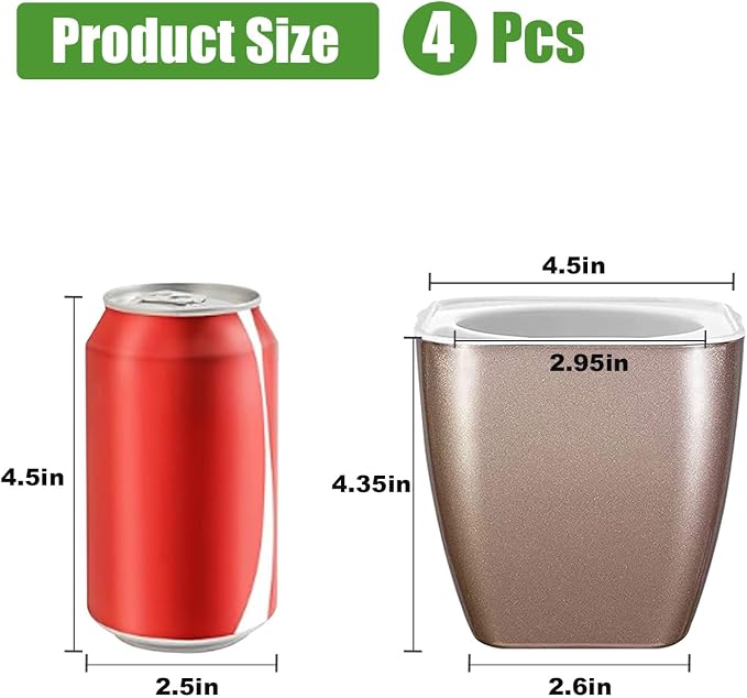 4 Pack Self Watering Pots 4-inch Decorative Flower Planters - Image 6